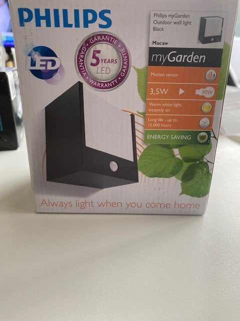 Philips buitenlamp, LED, Philips, Zwart, Nieuw