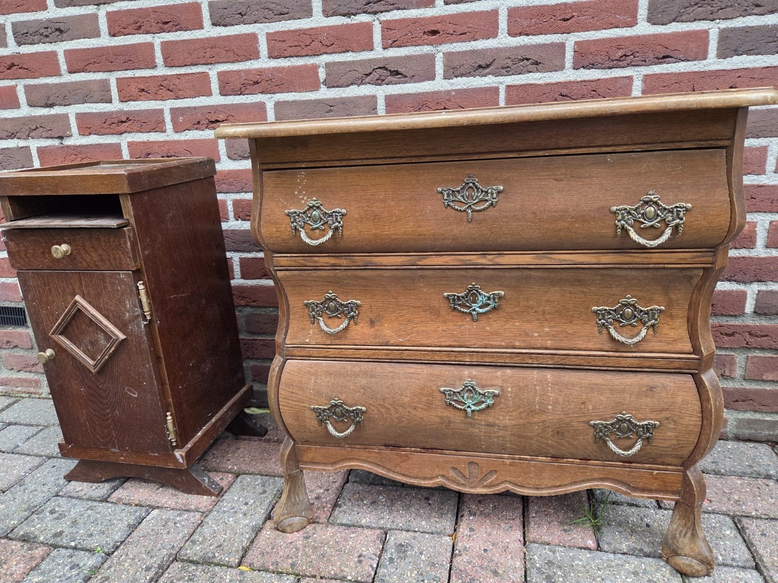 2 authentieke / vintage kastjes te koop, Gebruikt, Minder dan 100 cm, 25 tot 50 cm, 50 tot 100 cm