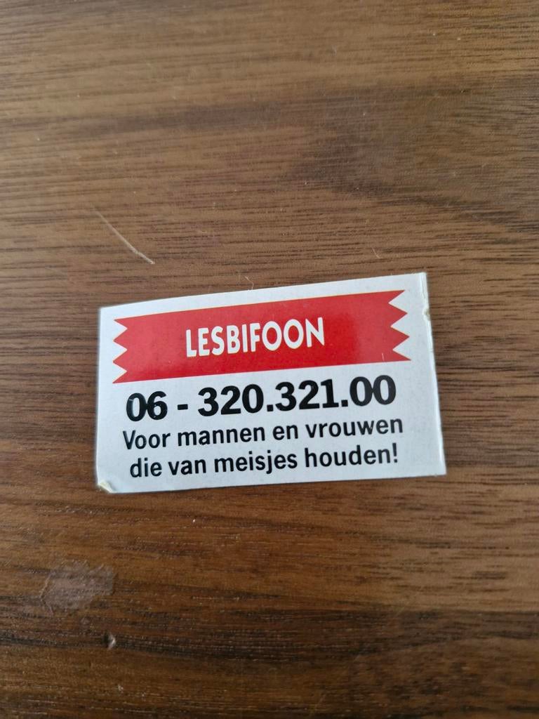 7348 Sticker Lesbifoon, Ophalen of Verzenden, Zo goed als nieuw