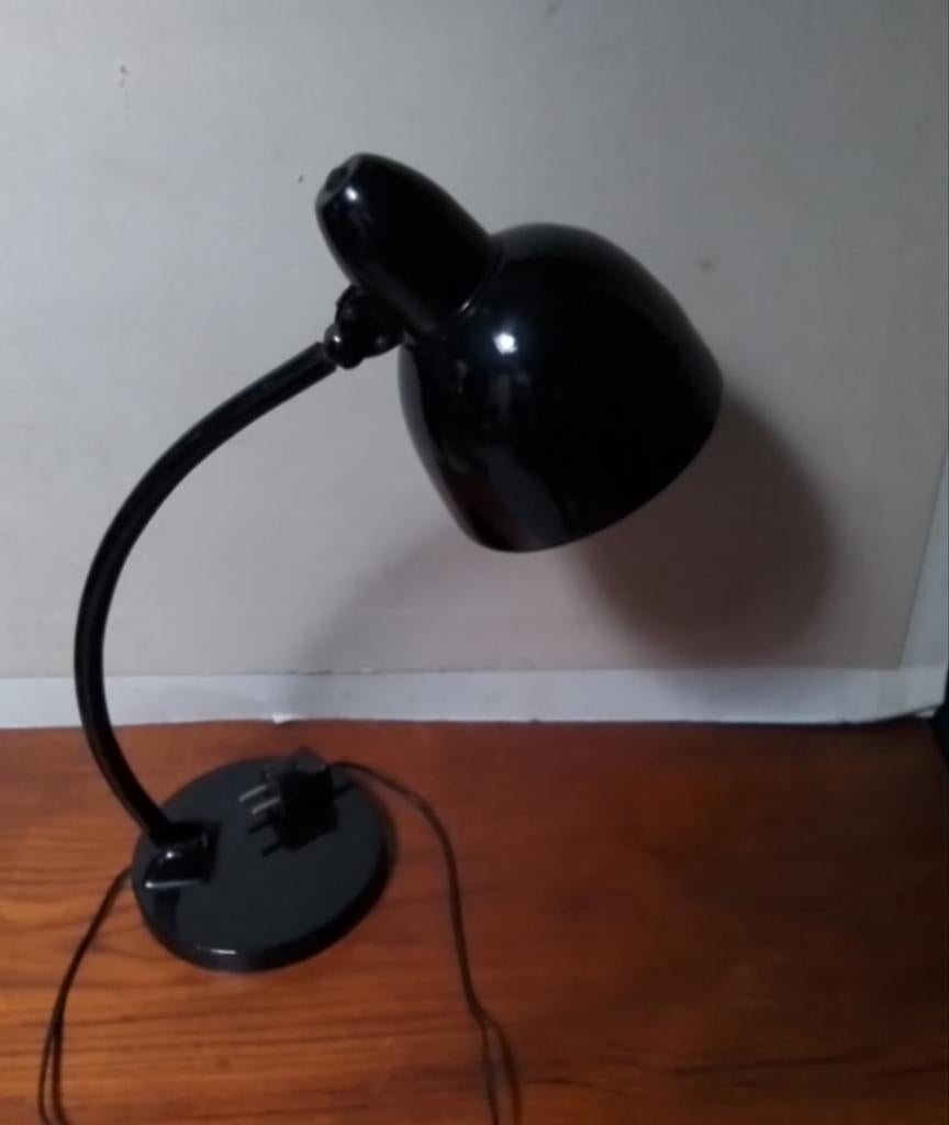 Vintage design industriele bauhaus bureaulamp, Huis en Inrichting, Lampen | Tafellampen, Ophalen of Verzenden, Metaal, Minder dan 50 cm
