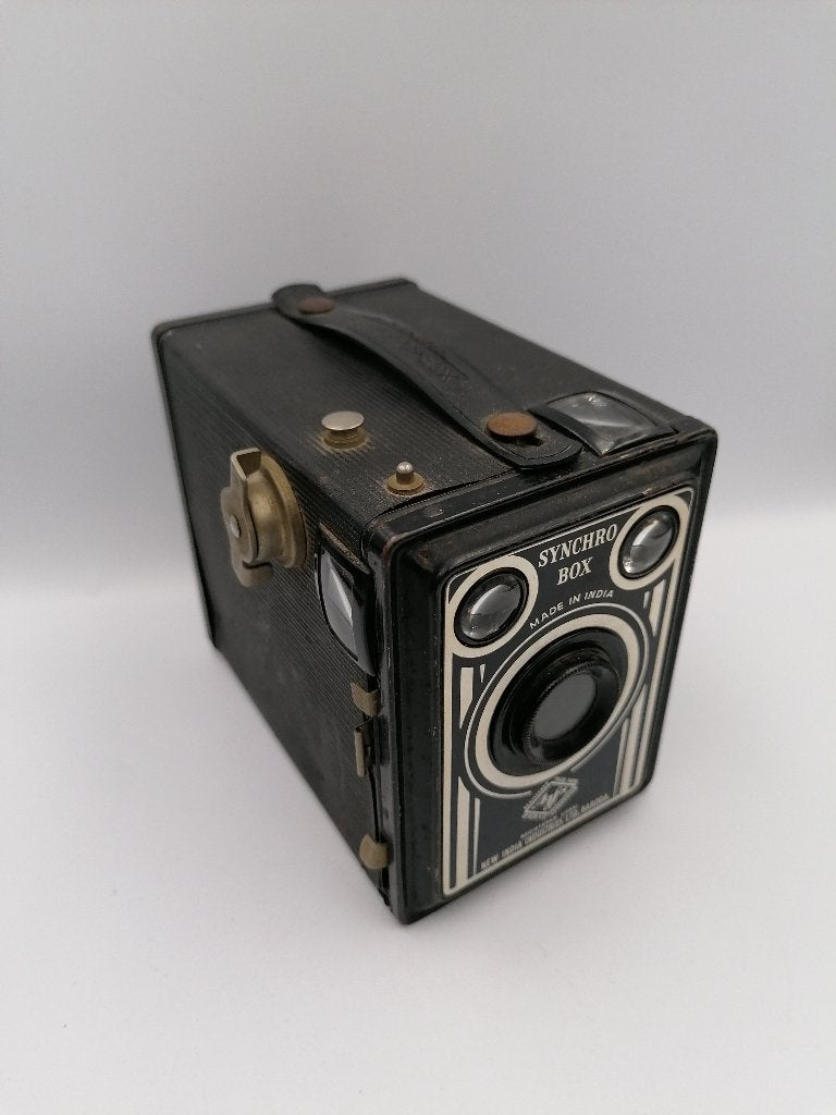 Rare vintage box camera Agfa synchro box 600, made in India, Verzenden, Compact, Overige Merken