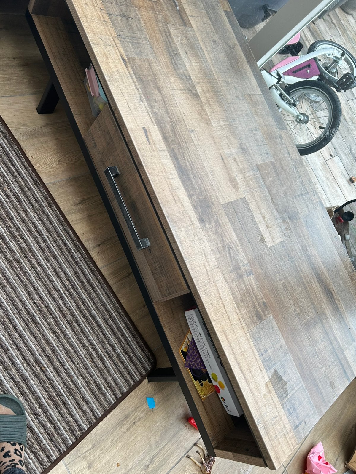 Grote salontafel, Gebruikt, Met lade(s), 50 tot 75 cm, 50 tot 100 cm