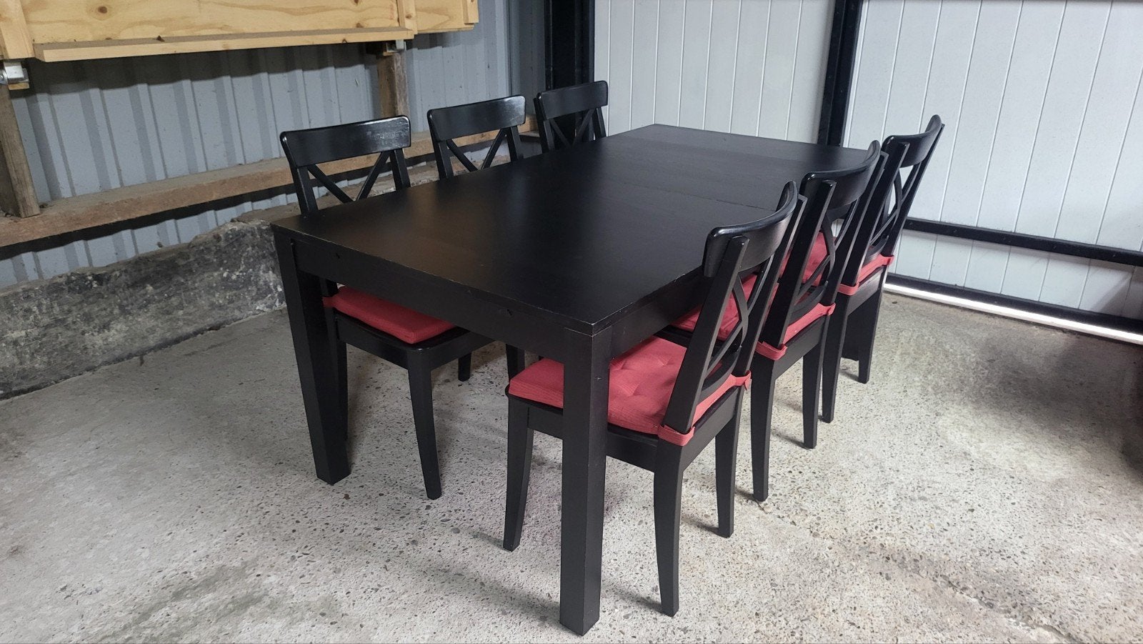 Eettafel, zonder stoelen. Uitschuifbaar., Ophalen, Gebruikt, 8 stoelen of meer