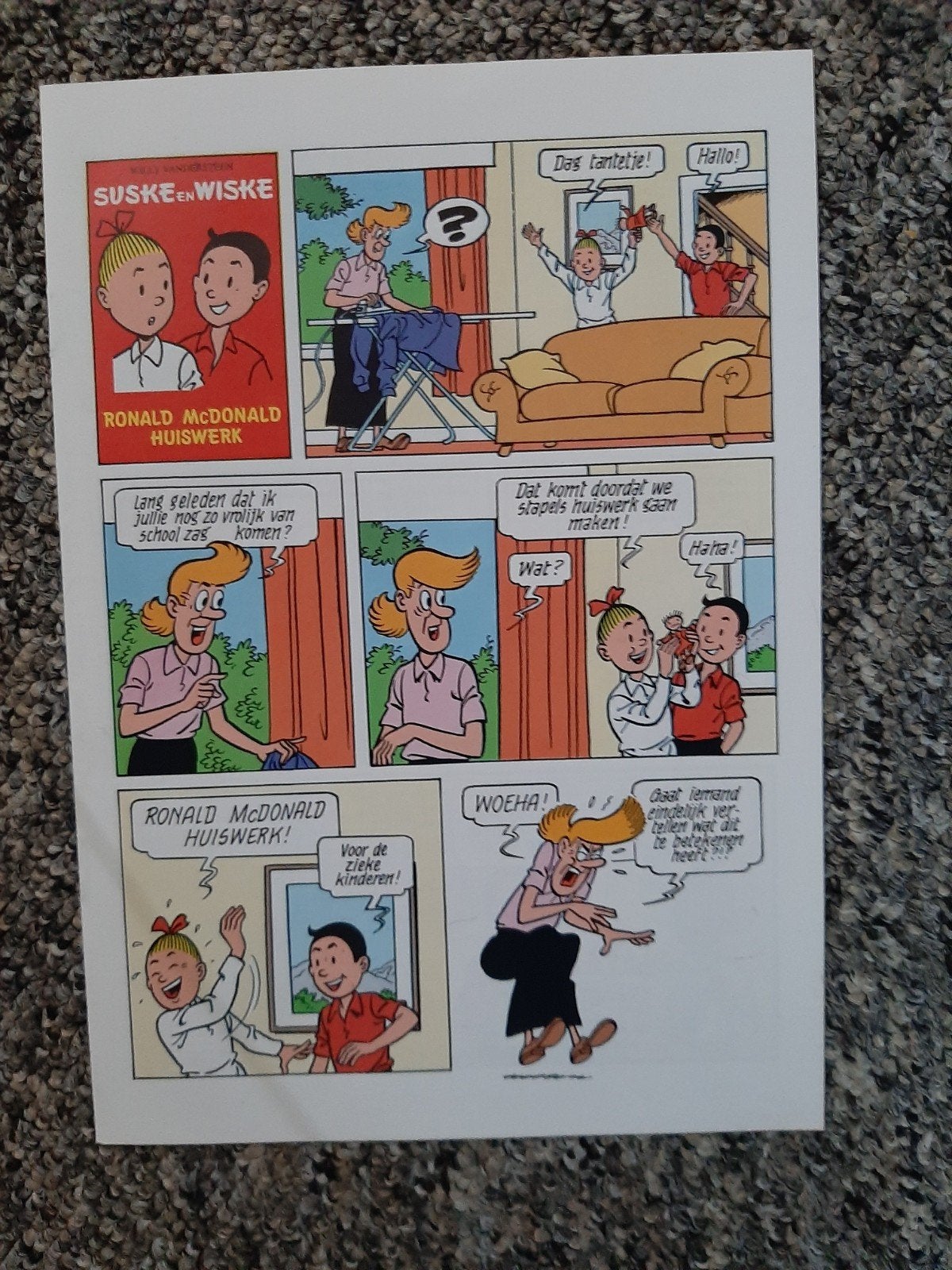 Suske en Wiske folders/promotiemateriaal, Ophalen of Verzenden, Zo goed als nieuw, Folder