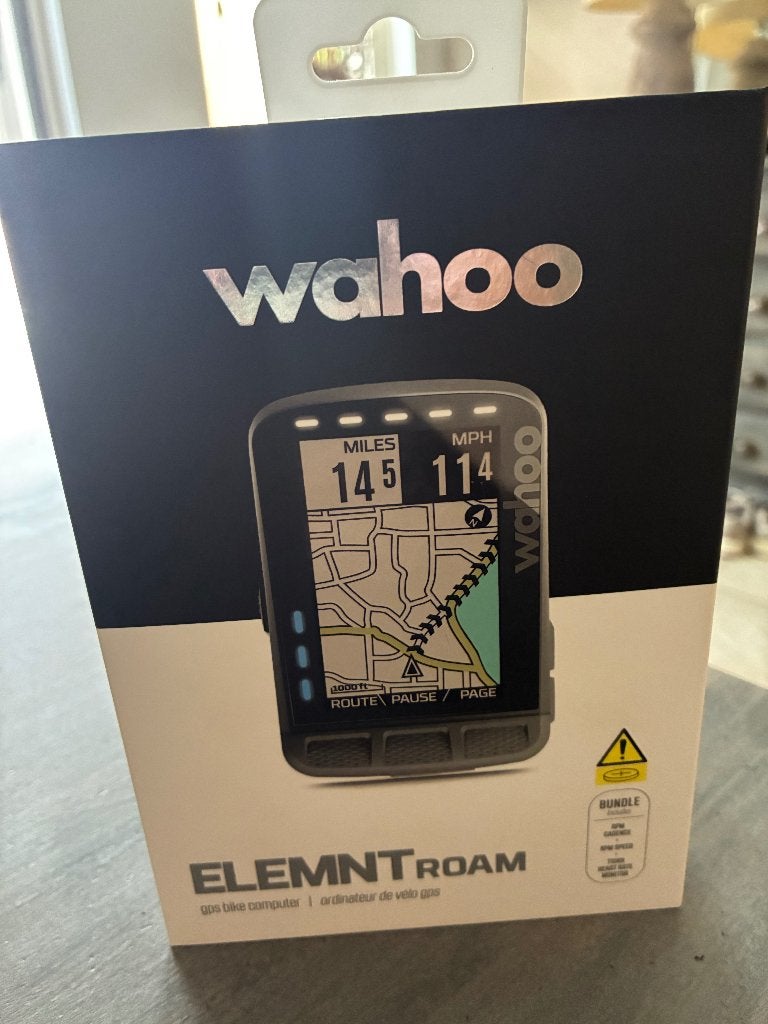 WAHOO ELEMNT ROAM stealth GPS fietscomputer, Fietsen en Brommers, Fietsaccessoires | Fietscomputers, Ophalen of Verzenden, Draadloos