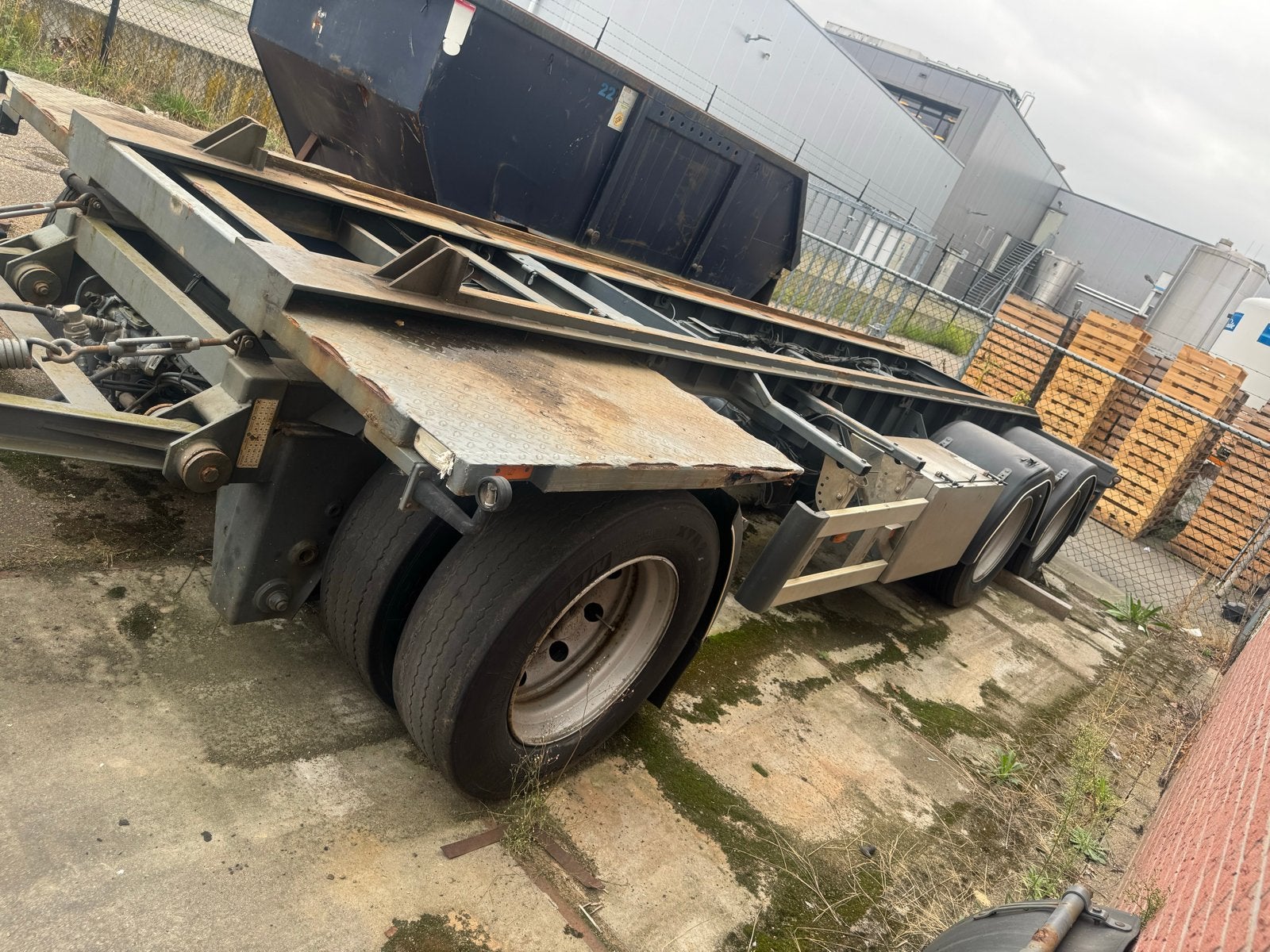 Container aanhanger luchtgeveerd, Particulier, Aanhangers en Opleggers, Te koop