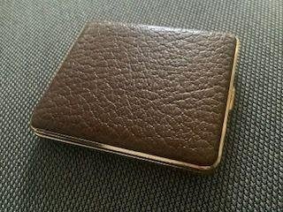 sigarettenkoker sigarettenhouder cigarette case leer, Ophalen, Zo goed als nieuw, Overige typen