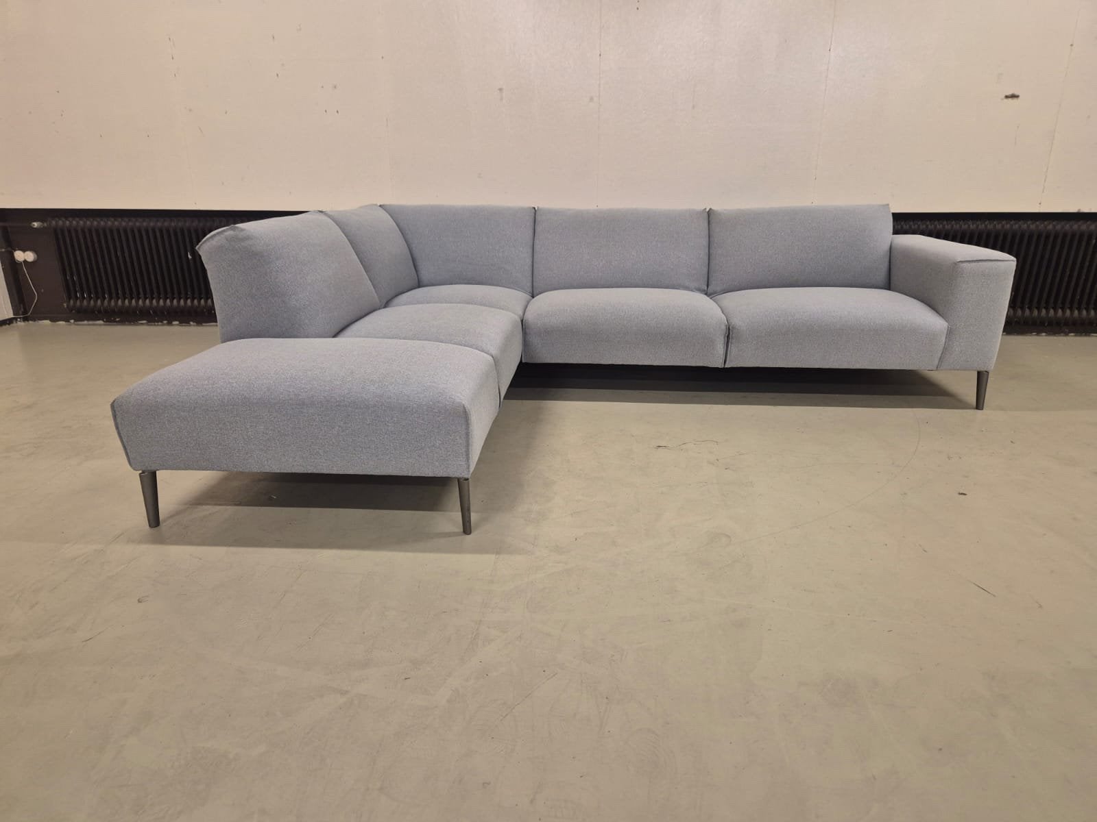 Feelings Wonen - Hoekbank - Grijs - Stof - Design - Sale, Laan der Techniek 21, Veenendaal, 250 tot 300 cm, Ophalen of Verzenden