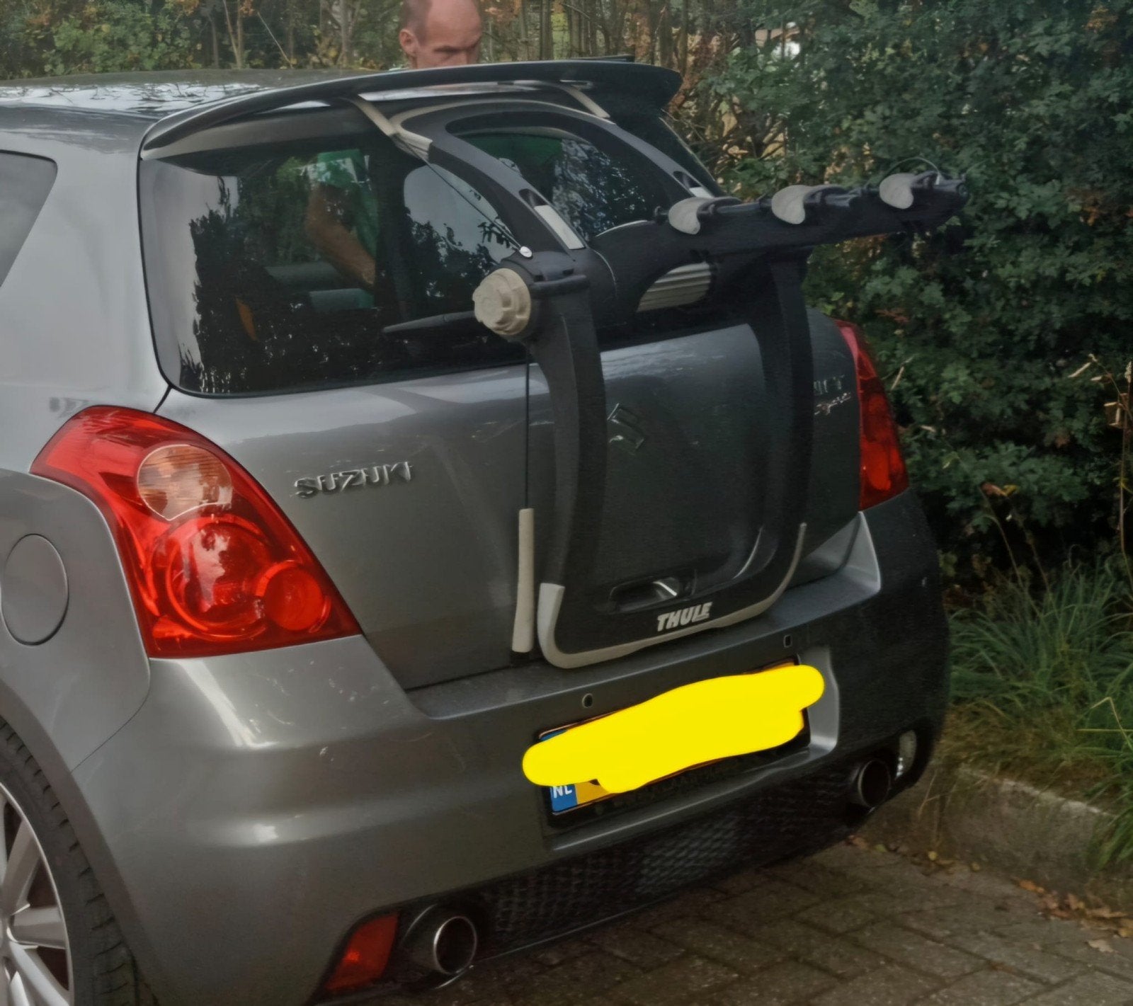 Thule Raceway 991 Achterklepdrager voor 2 fietsen, Ophalen, 2 fietsen, Zo goed als nieuw, Achterklepdrager