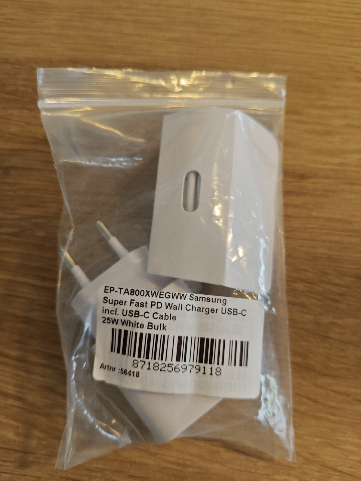 Nieuwe Samsung supersnellader usb-c (stekker + kabel), Ophalen, Nieuw