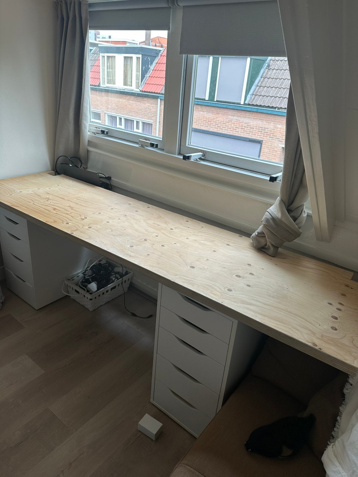 Houten plank (bureau), Ophalen, Zo goed als nieuw