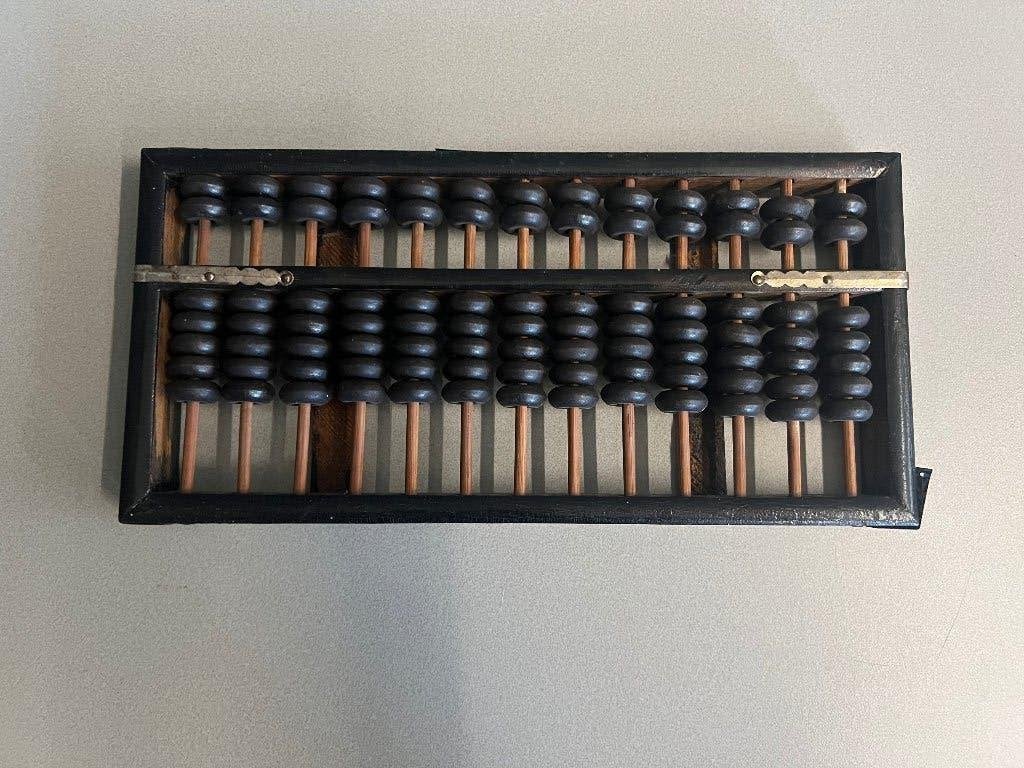 Abacus Chinese rekenmachine, vintage telraam Lotus Flower, Ophalen of Verzenden