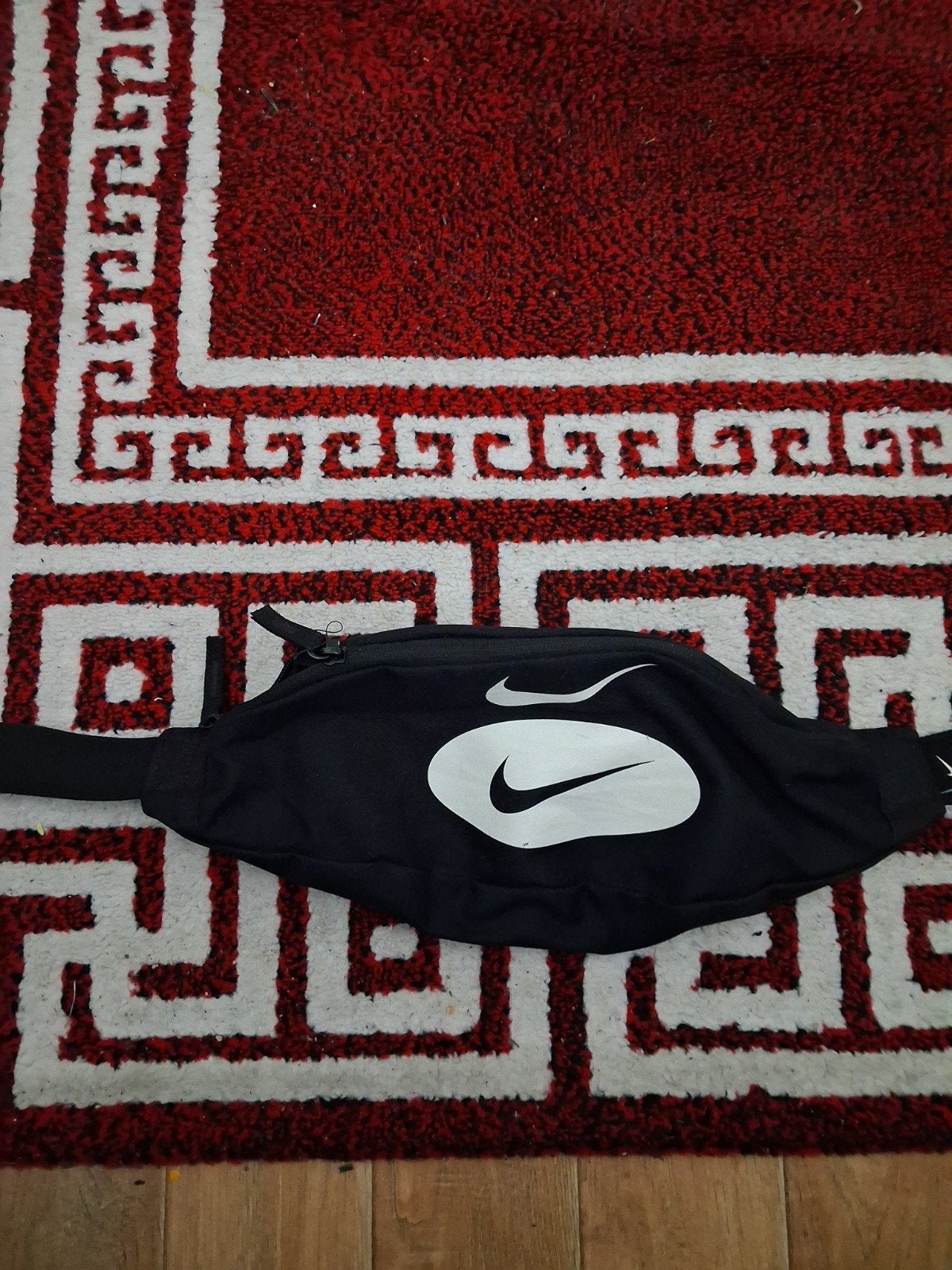 Nike Heritage Waist Pack HBR GRX - Zwart/Wit contant geld, Ophalen, Gebruikt, Zwart, Schoudertasje