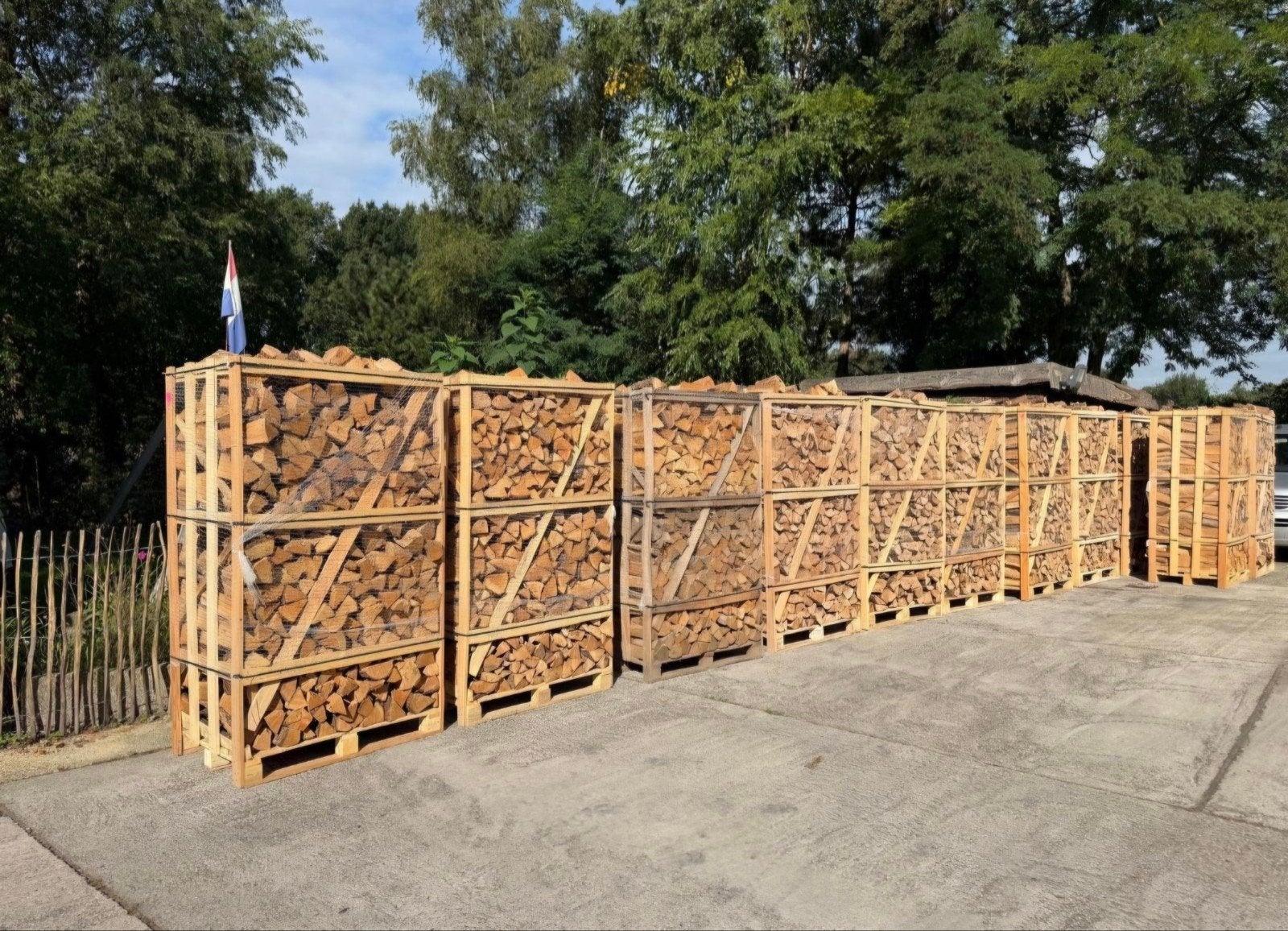 Ovengedroogd Eiken brand kachel stook hout, 6 m³ of meer, Ophalen, Eikenhout, Blokken
