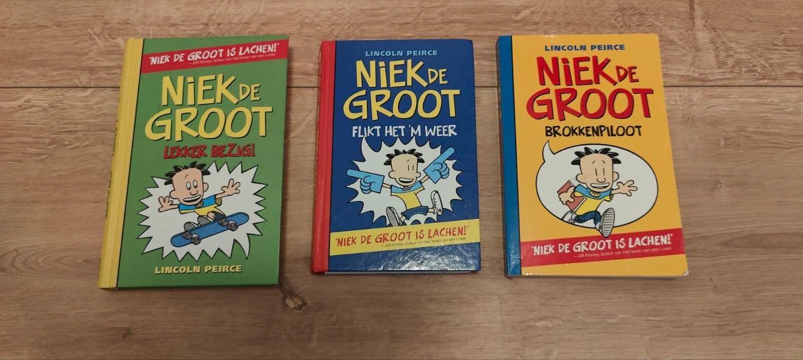 Niek de Groot Boeken - Set van 3, Ophalen, Zo goed als nieuw, Lincoln Peirce, Fictie algemeen
