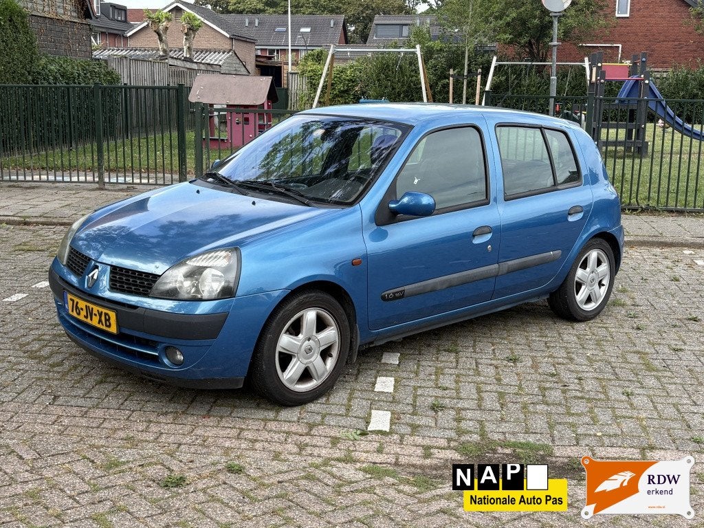Renault Clio 1.6-16V Dynamique (bj 2002), Auto's, 4 cilinders, Handgeschakeld, 108 pk, 1598 cc