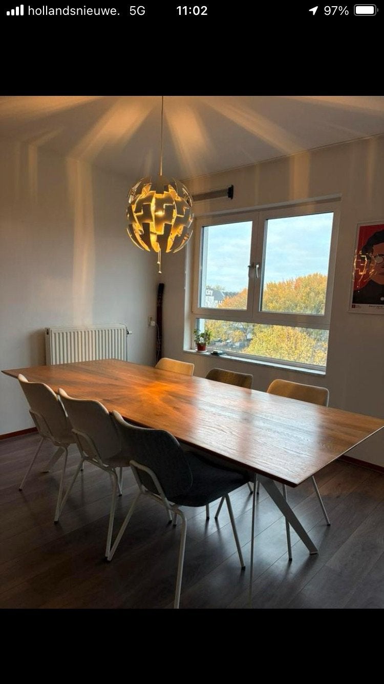Bodilson eetkamertafel Shell, 240x100, Huis en Inrichting, Tafels | Eettafels, Ophalen, Gebruikt, 200 cm of meer, 50 tot 100 cm