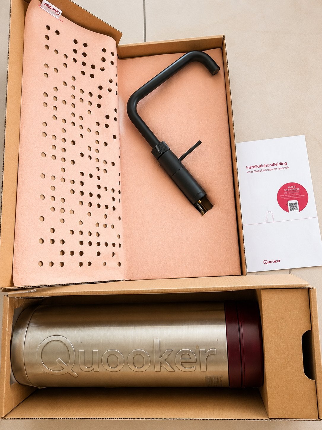 Quooker Fusion Square Zwart Kraan met PRO3 Reservoir, Overige typen, Nieuw, Ophalen of Verzenden, Zwart