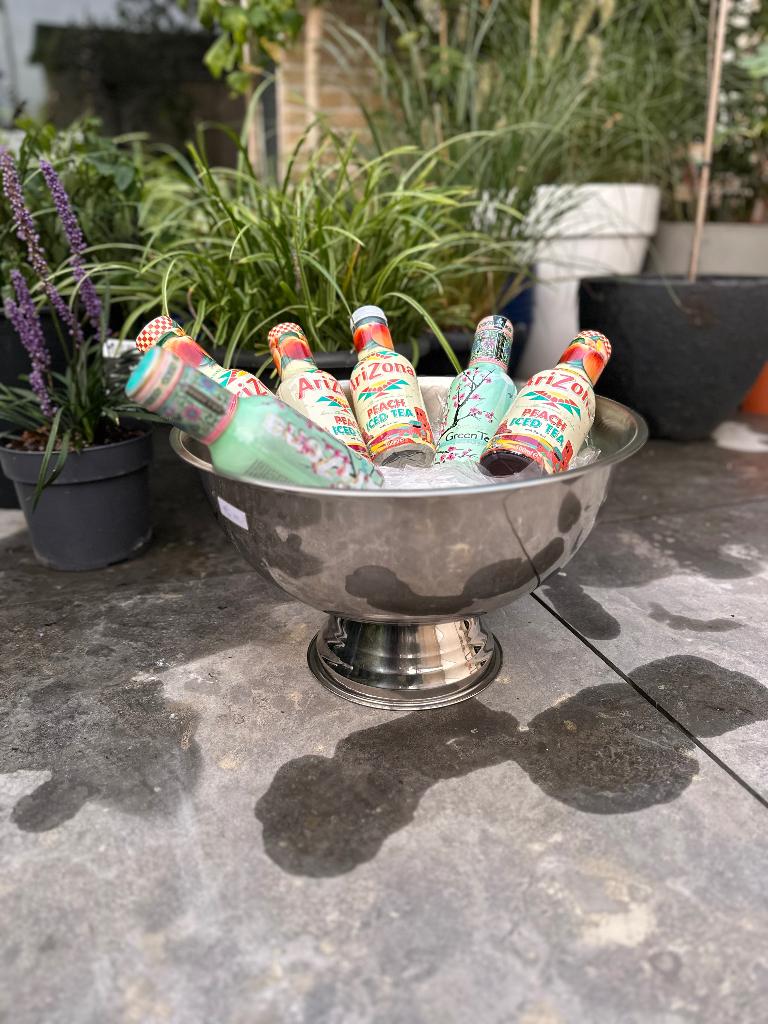 Cooler voor frisdrank of bier van aluminium, Ophalen, Flessenkoeler, Metaal, Overige merken