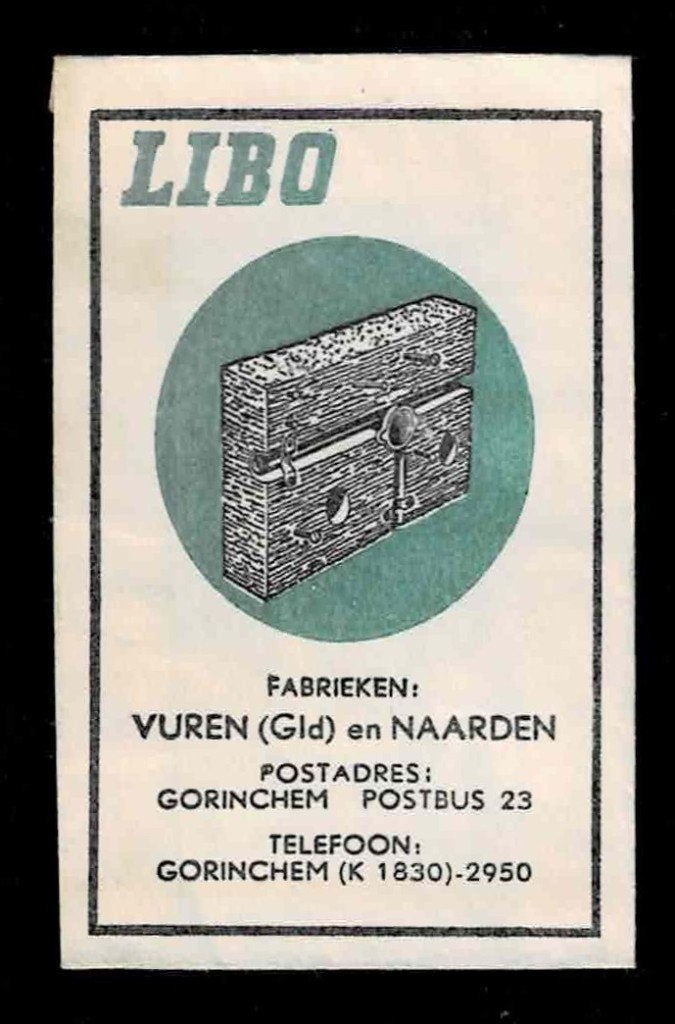 suikerzakje 1440 Libo fabrieken in Vuren (Gld) en Naarden, Ophalen of Verzenden, Nederland
