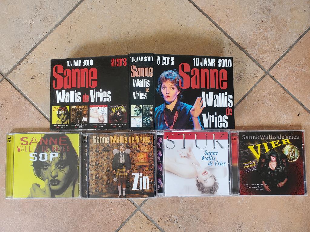 Sanne Wallis de Vries / 10 jaar solo 4 x 2cd box, Ophalen of Verzenden, Gebruikt, Boxset