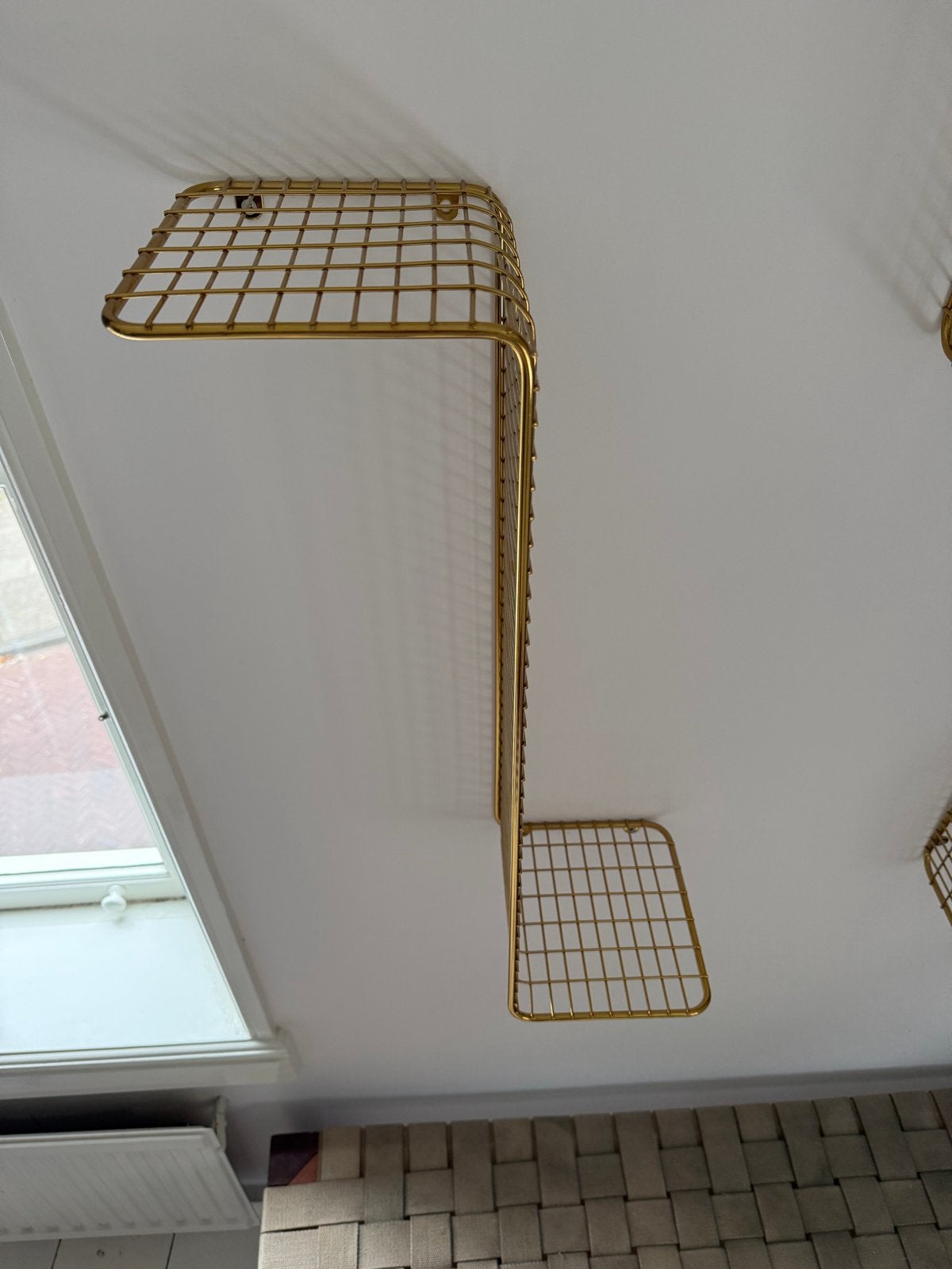 2x IKEA Wandrek Goudkleurig, Ophalen, Zo goed als nieuw