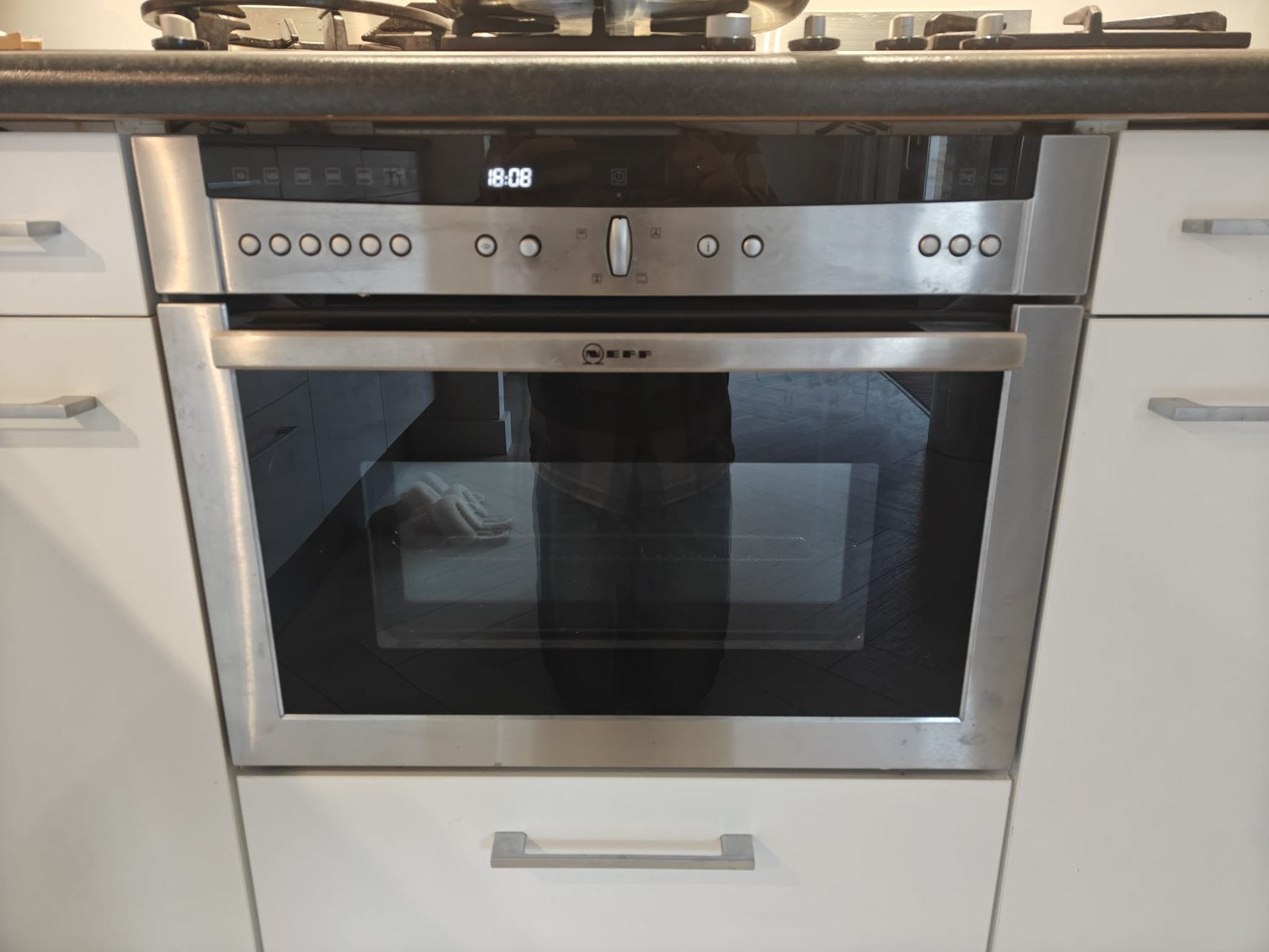 Neff C67M60N3 inbouw combimagnetron, Ophalen, Gebruikt, Hete lucht, Neff