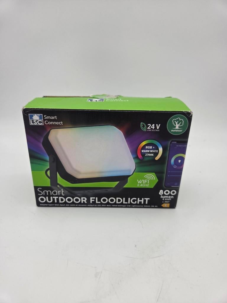 LSC Smart Connect Smart Outdoor Floodlight RGB+Warm Wit, LSC Smart Connect, Overige materialen, Minder dan 50 watt, Overige typen
