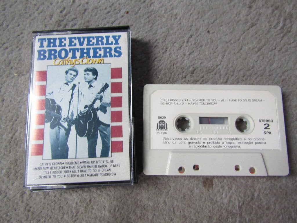 Cassette: The everly brothers - Cathijs clown, Gebruikt, 1 bandje, Ophalen of Verzenden, Origineel