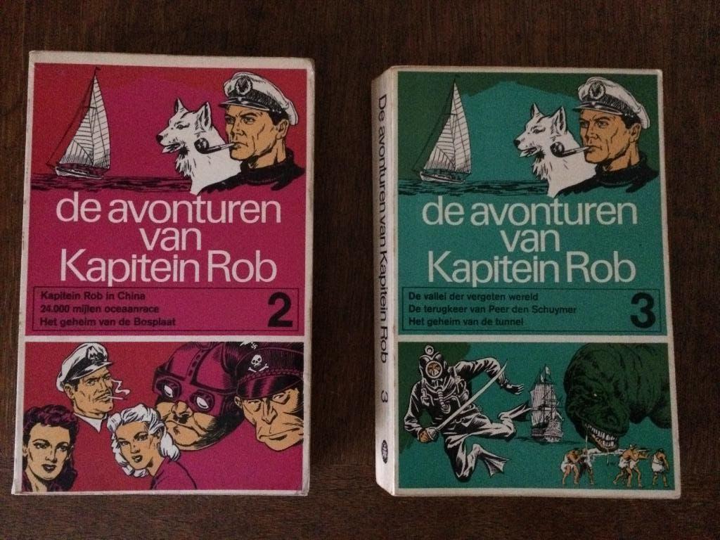 De avonturen van kapitein Rob boeken deel 2 & 3 klassiek, Meerdere stripboeken, Ophalen of Verzenden, Gelezen