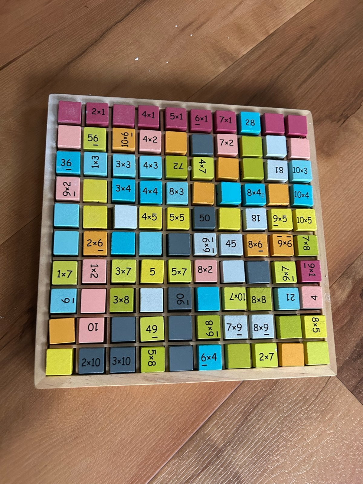 Houten Vermenigvuldigingstafel Educatief Speelgoed, Kinderen en Baby's, Ophalen of Verzenden, Zo goed als nieuw, Rekenen