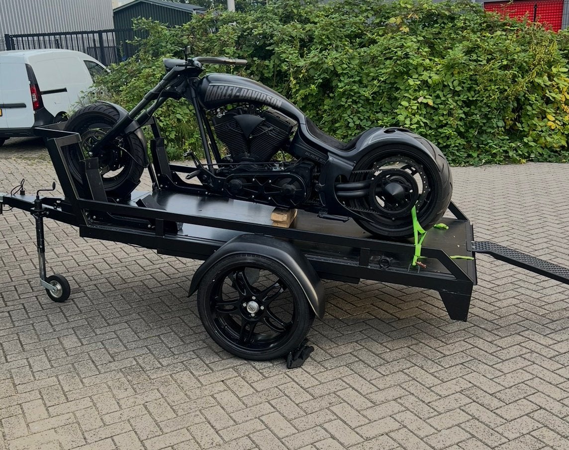 Motor trailer/aanhanger/ cross kar, Ophalen, Zo goed als nieuw