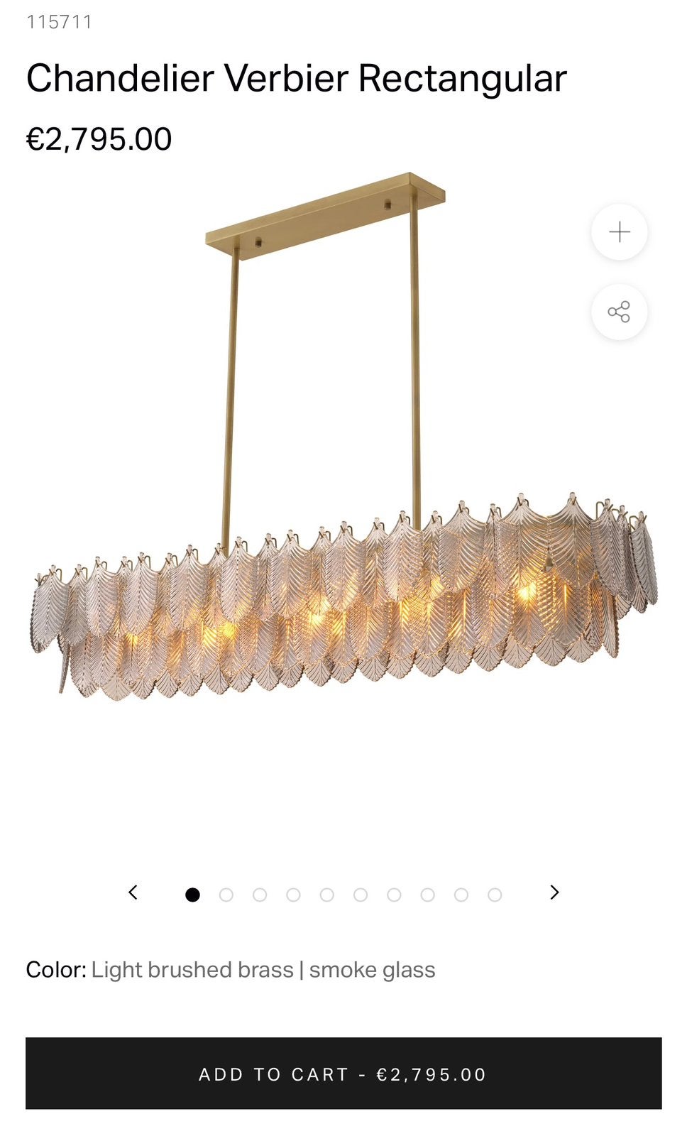 Eichholtz Hanglamp Verbier Rectangular, Ophalen, Nieuw