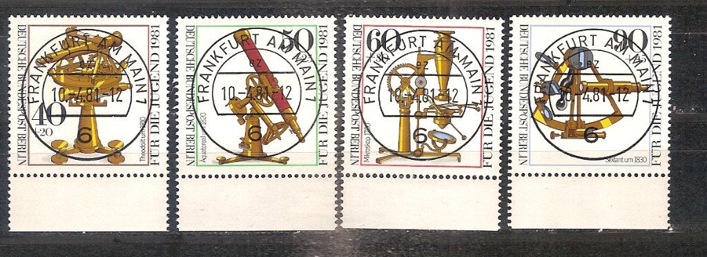 Berlin 641-644 tab, Ophalen of Verzenden, BRD, Gestempeld