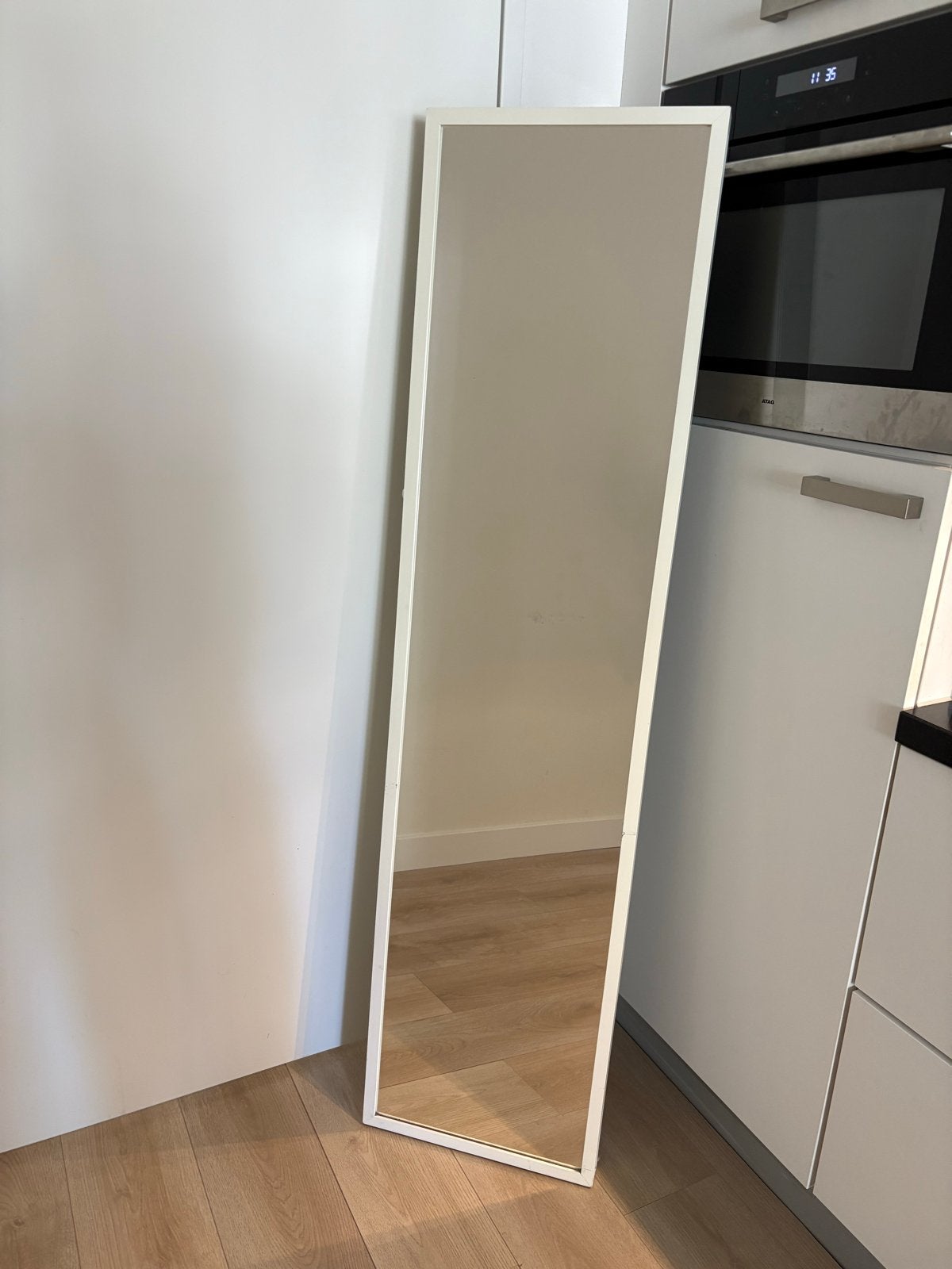 IKEA STAVE spiegel 40x160 cm, Huis en Inrichting, Woonaccessoires | Spiegels, Ophalen, Minder dan 50 cm, Gebruikt, 150 tot 200 cm