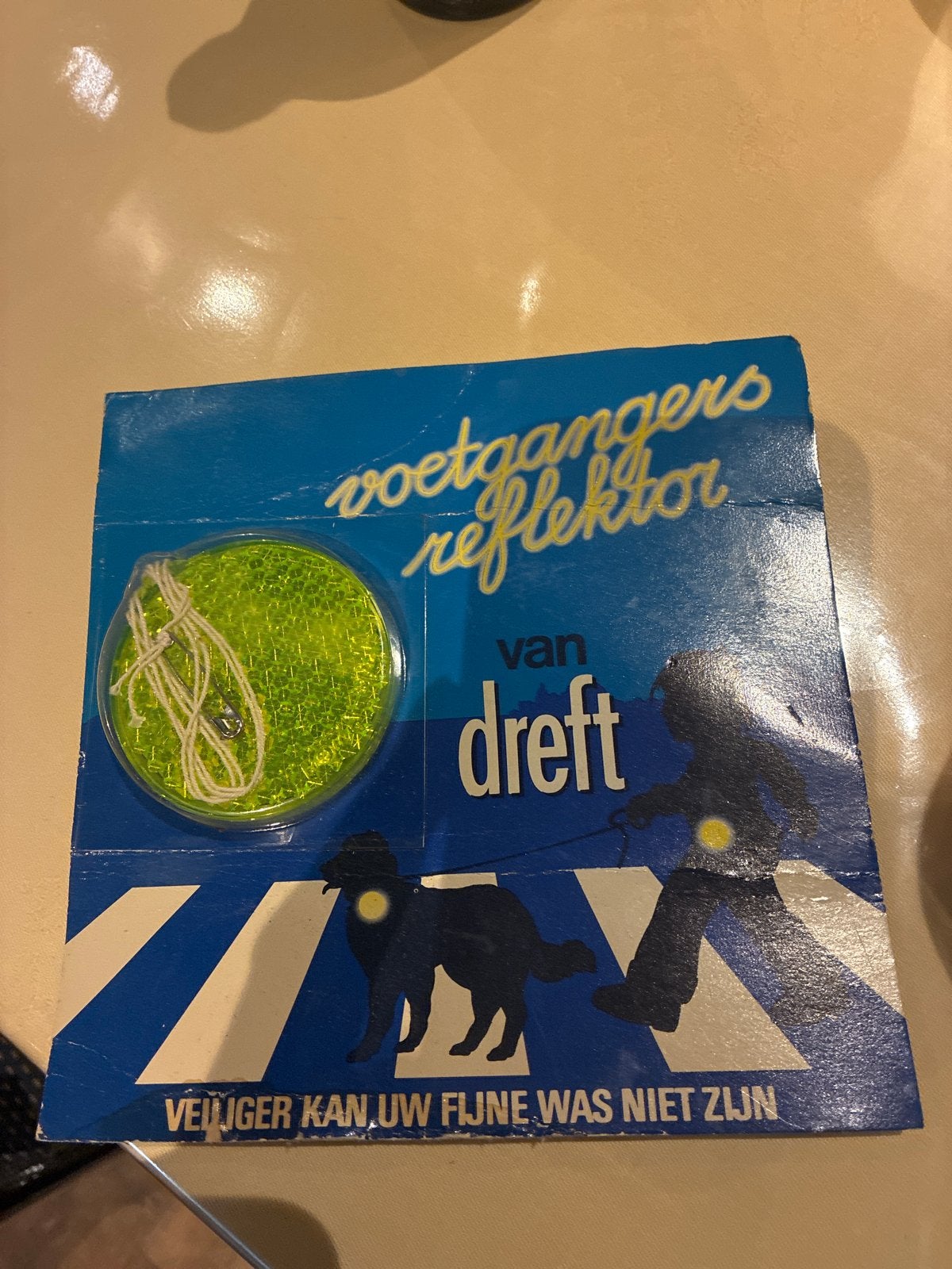 Vintage Dreft Voetgangers Reflector - Collectors Item, Ophalen, Zo goed als nieuw