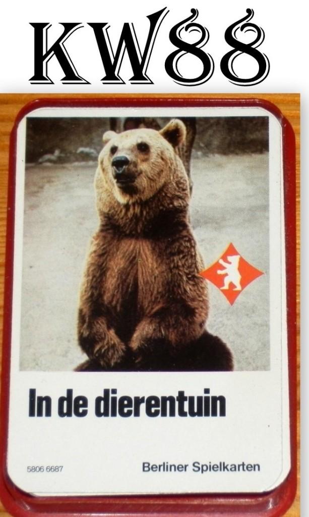 KW88 - IN DE DIERENTUIN KWARTET SPEL, Ophalen of Verzenden, Zo goed als nieuw, Kwartet(ten)