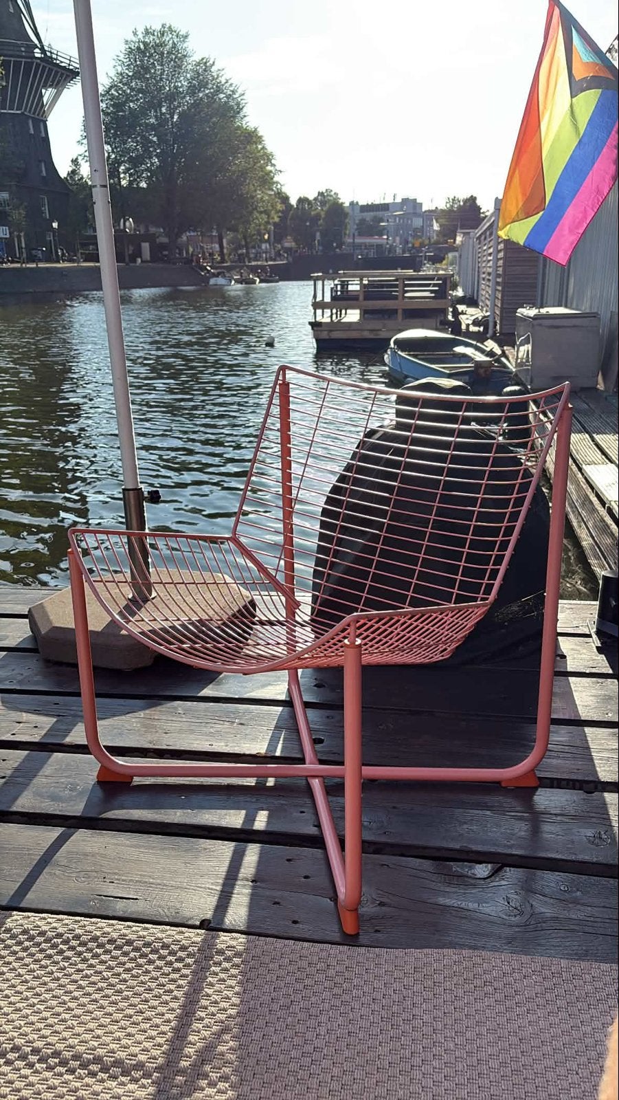 IKEA Skalboda stoel, oranje, gebruikt, Tuin en Terras, Ophalen, Gebruikt, Metaal