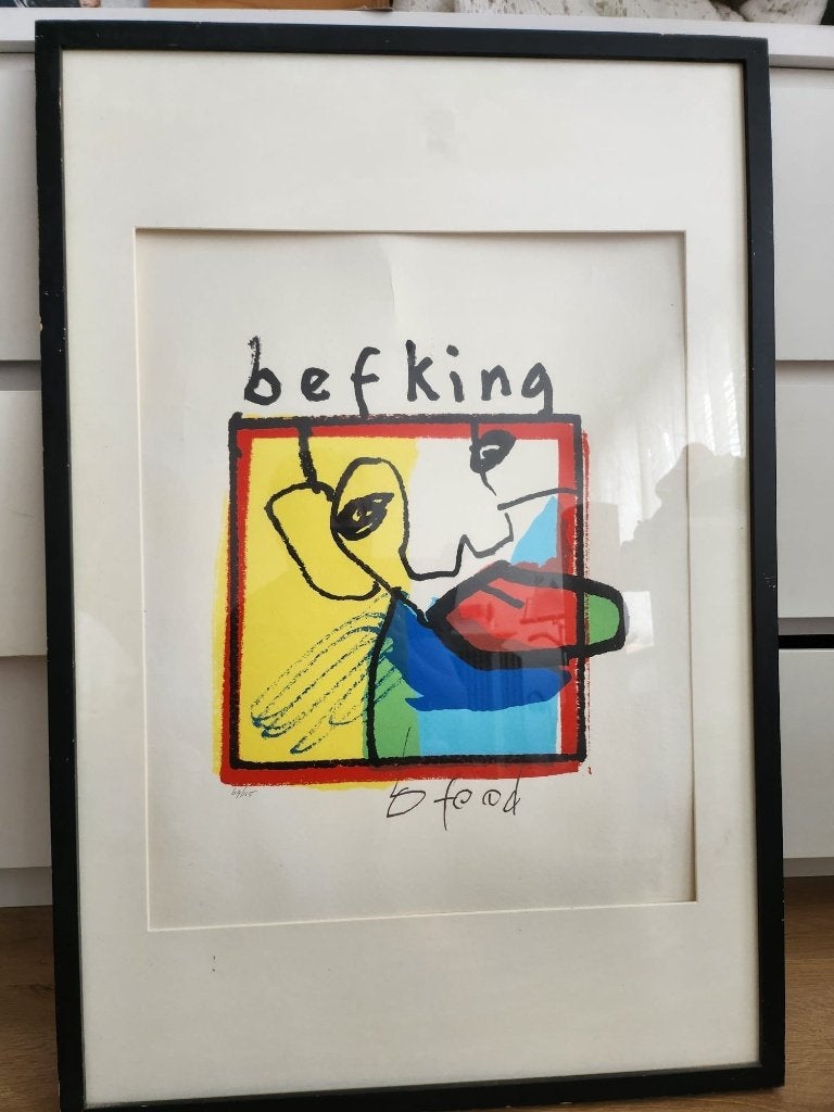 Zeefdruk Herman Brood 'Befking' nr 69/125, Ophalen