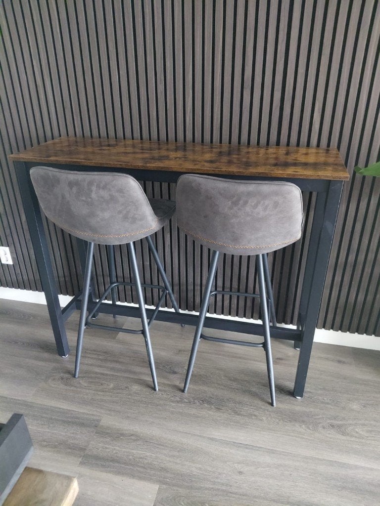 Bartafel met krukken, Ophalen, Met voetsteun, Zo goed als nieuw, 90 cm of meer