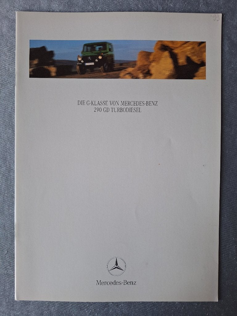 Brochure MERCEDES-BENZ  290GD Turbodiesel - 1999 Duits, Verzenden, Zo goed als nieuw, Mercedes