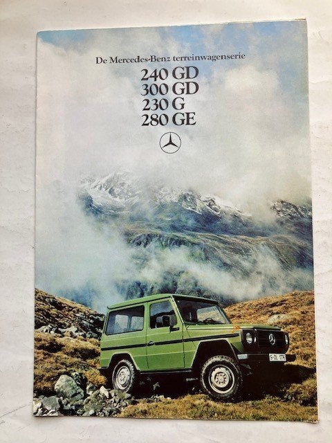 Mercedes-Benz G-Klasse brochure 1979  NL, Gelezen, Mercedes-Benz, Mercedes, Ophalen of Verzenden
