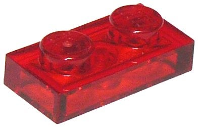 lego plaatjes 1x2 transparant rood 20 stuks nieuw, Ophalen of Verzenden, Nieuw, Losse stenen, Lego