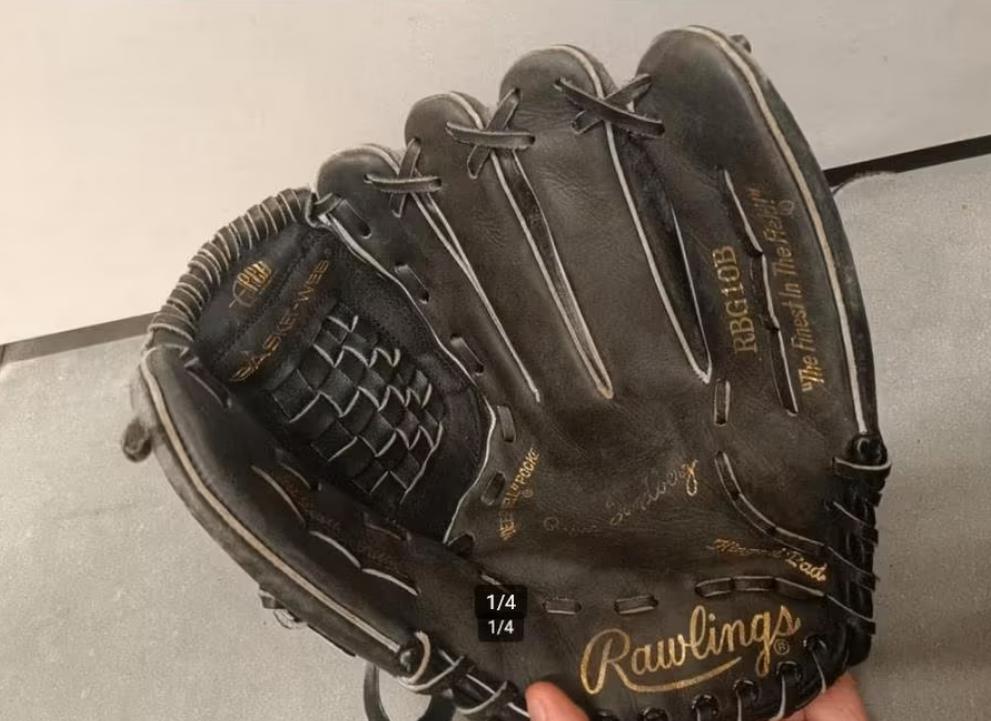 Rawlings honkbal handschoen rbg10b volwassen maat, Gebruikt, Handschoen, Ophalen of Verzenden
