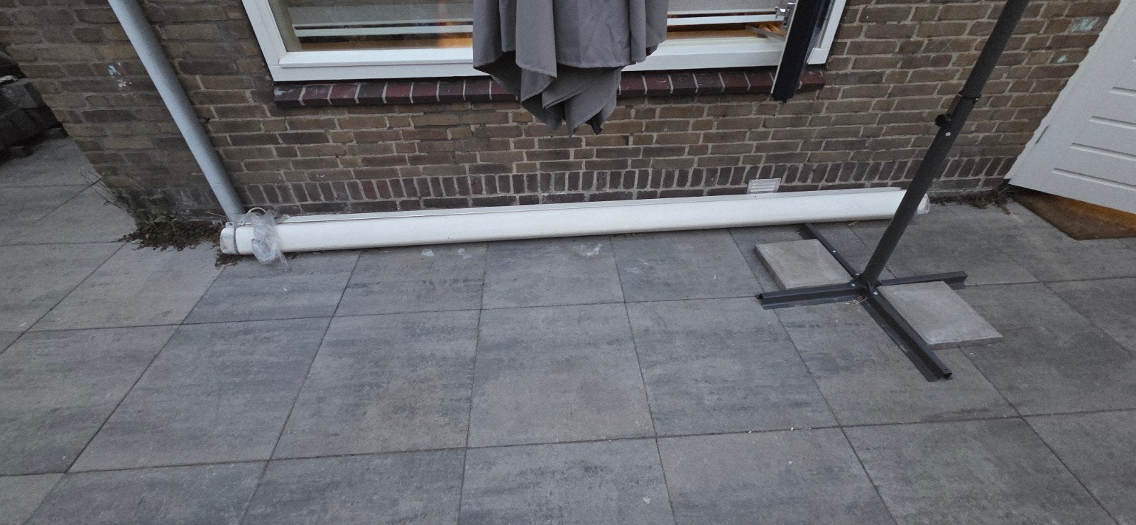 Zonwering Mado knikarm, Ophalen, Gebruikt, Elektrisch, 250 cm tot 450 cm