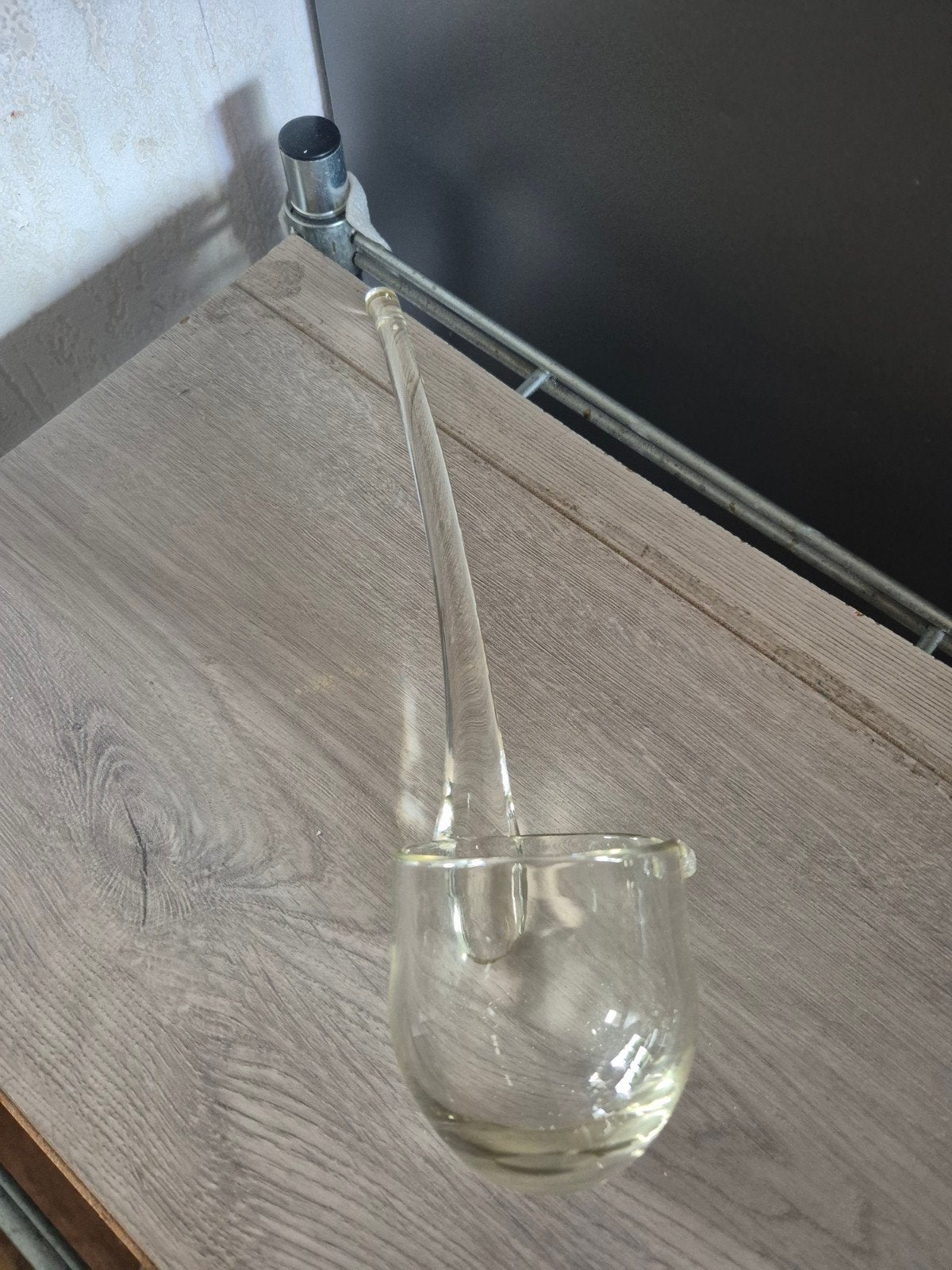 Glazen pollepel, Huis en Inrichting, Keuken | Servies, Overige typen, Ophalen of Verzenden, Overige stijlen, Glas