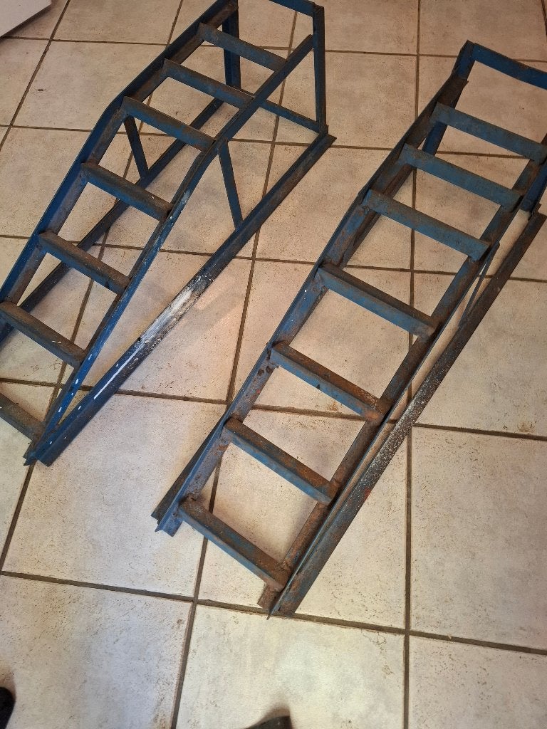 Oprijbokken voor de auto, Ophalen, Gebruikt