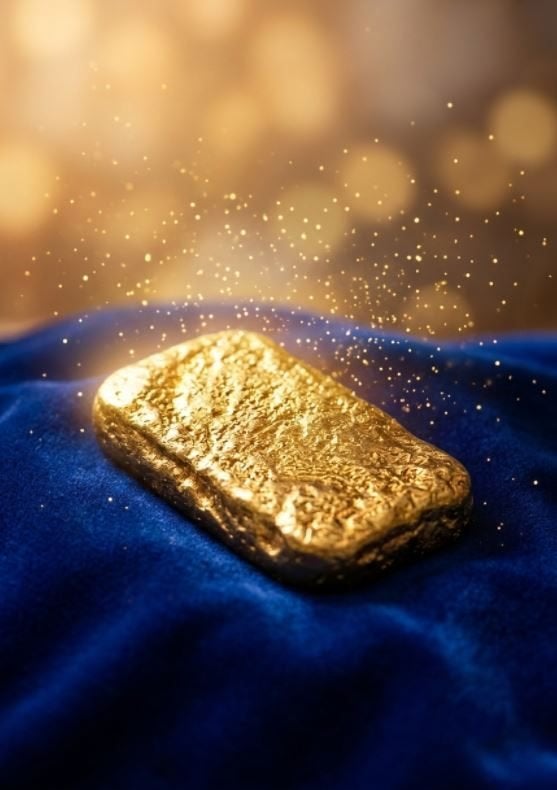 EXCLUSIEF: Massieve 312 Gram Ongeraffineerde Goudbaar, Ophalen of Verzenden, Goud