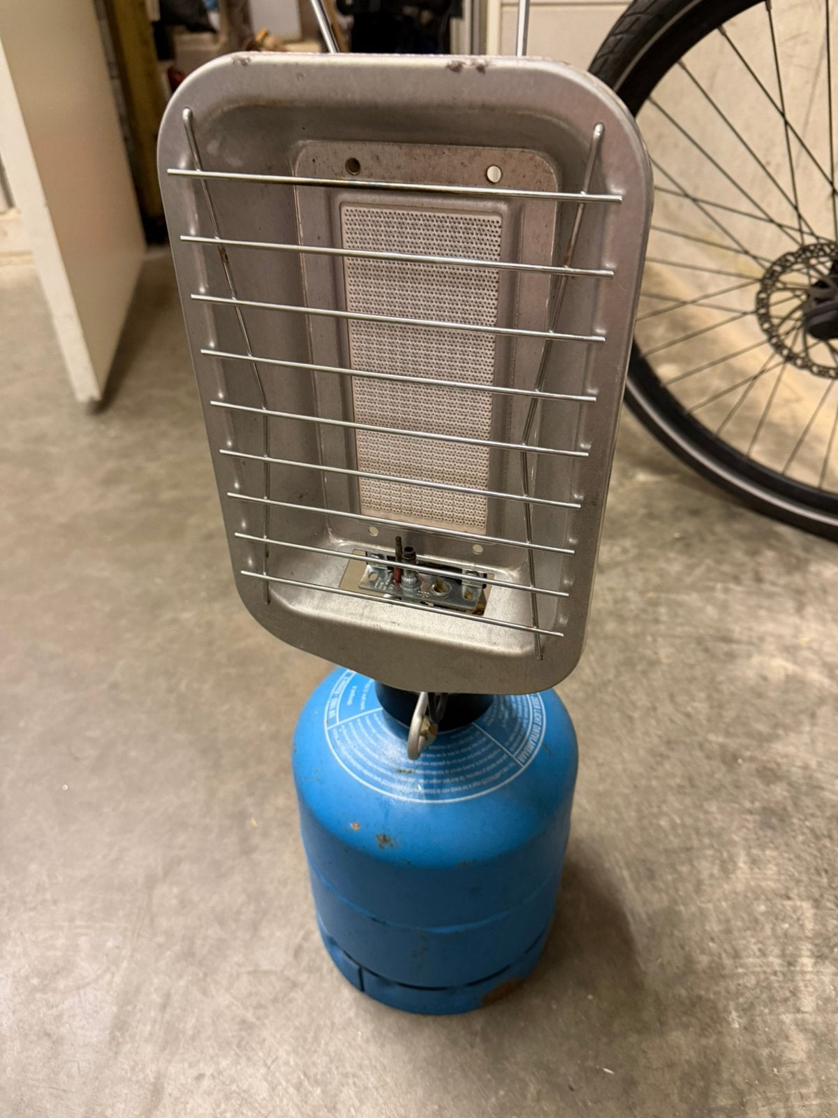 Heater met gasfles, Ophalen, Gebruikt