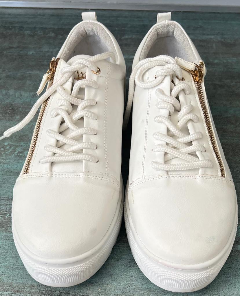 Martin Valen. Leren sneaker. Mt 45., Wit, Martin Valen, Ophalen of Verzenden, Sneakers of Gympen